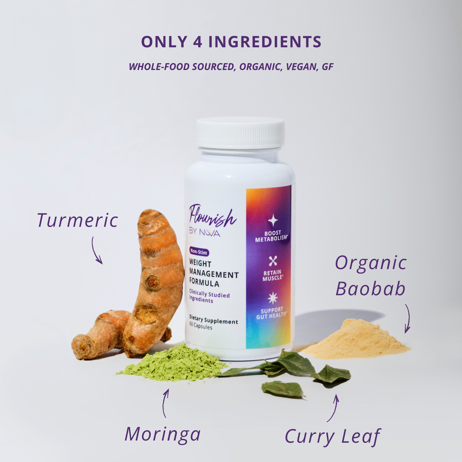 Flourish Weight Management + Digestive Health Supplement